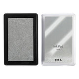 Creativ company stamp ink, h: 2 cm, size 9x6 cm, silver, 1 piece