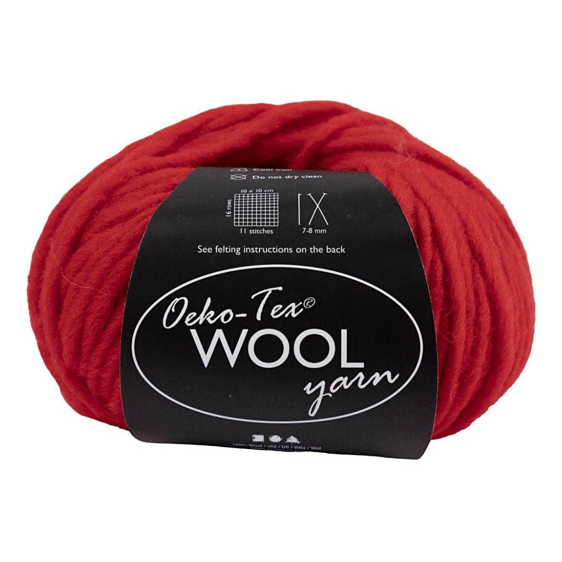 Creative Company Wool Yarn Red, 50m