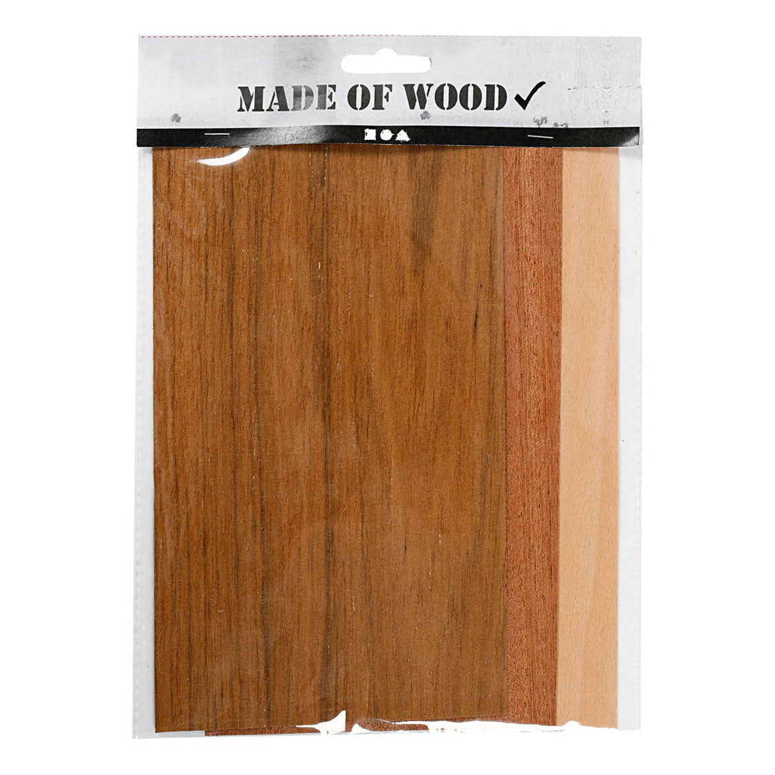 Creativ Company Bamboo Veneer Beech Eiken Mahonie, 3 sheets