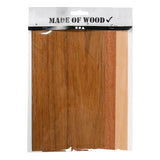 Creativ Company Bamboo Veneer Beech Eiken Mahonie, 3 sheets