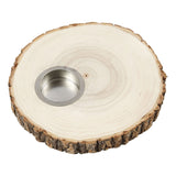 Creativ Company Holzscheiben-Teelichthalter 14-16 cm