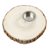 Creativ Company Holzscheiben-Teelichthalter 14-16 cm
