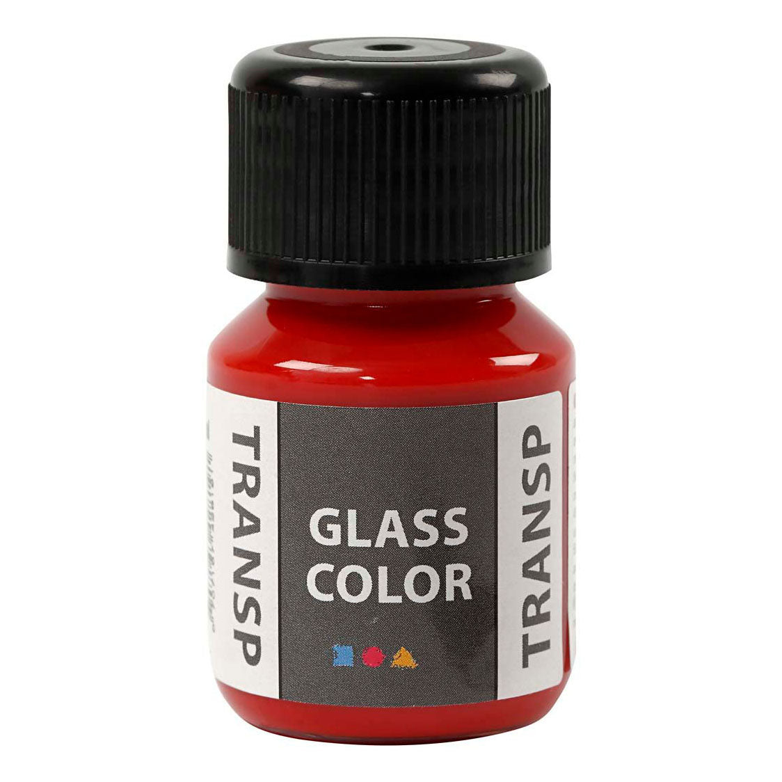 Creativ yrityksen lasin väri läpinäkyvä, punainen, 30 ml 1 pullo