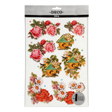 Creativ Company 3D ark blomster og fugle, 4 ark