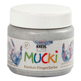 Creative Company Mucki Finger Paint - Silver Metallic, 150ml