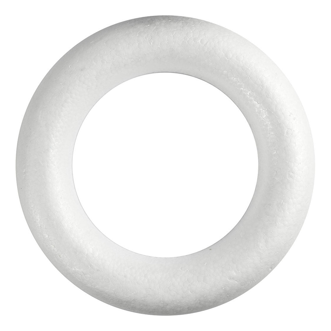 Createv Company Styropor Ring White z ravnim hrbtom, 35 cm