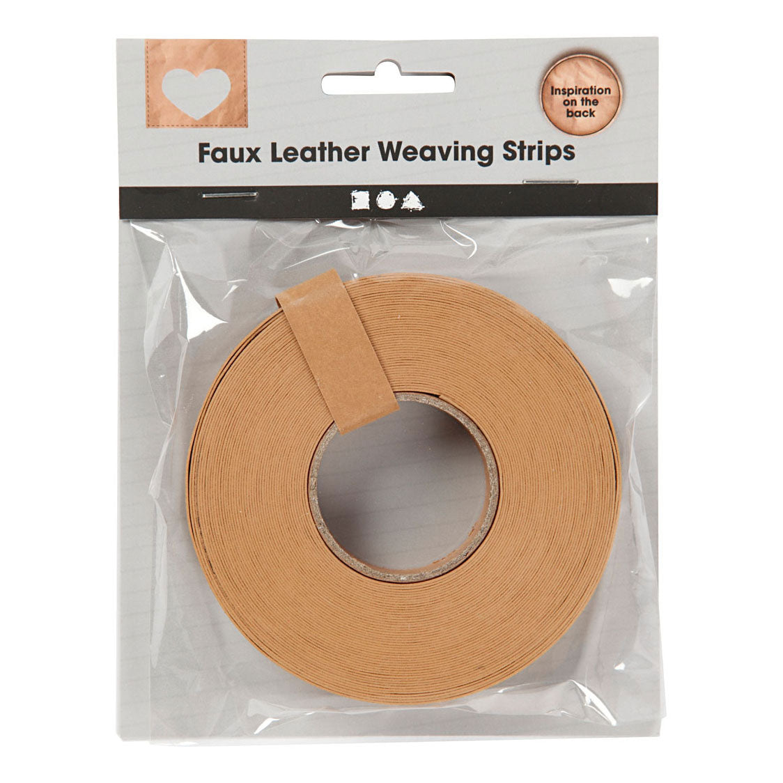 Creativ Company Braid Strips Light Brown, 9,5 m