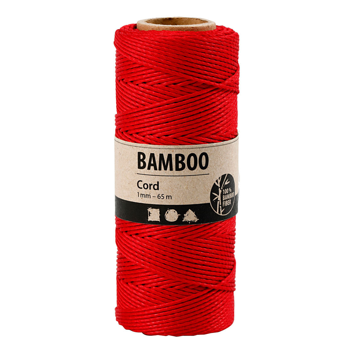 Creative Company Bamboekoord Rood, 65m