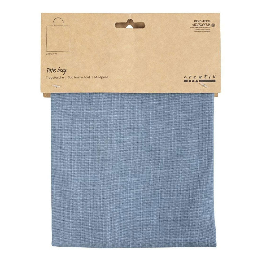 Creativ Company Carry Bag Pigeon Blue, 38x42 cm