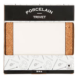Creativ Company Coaster porcelain with frame of cork