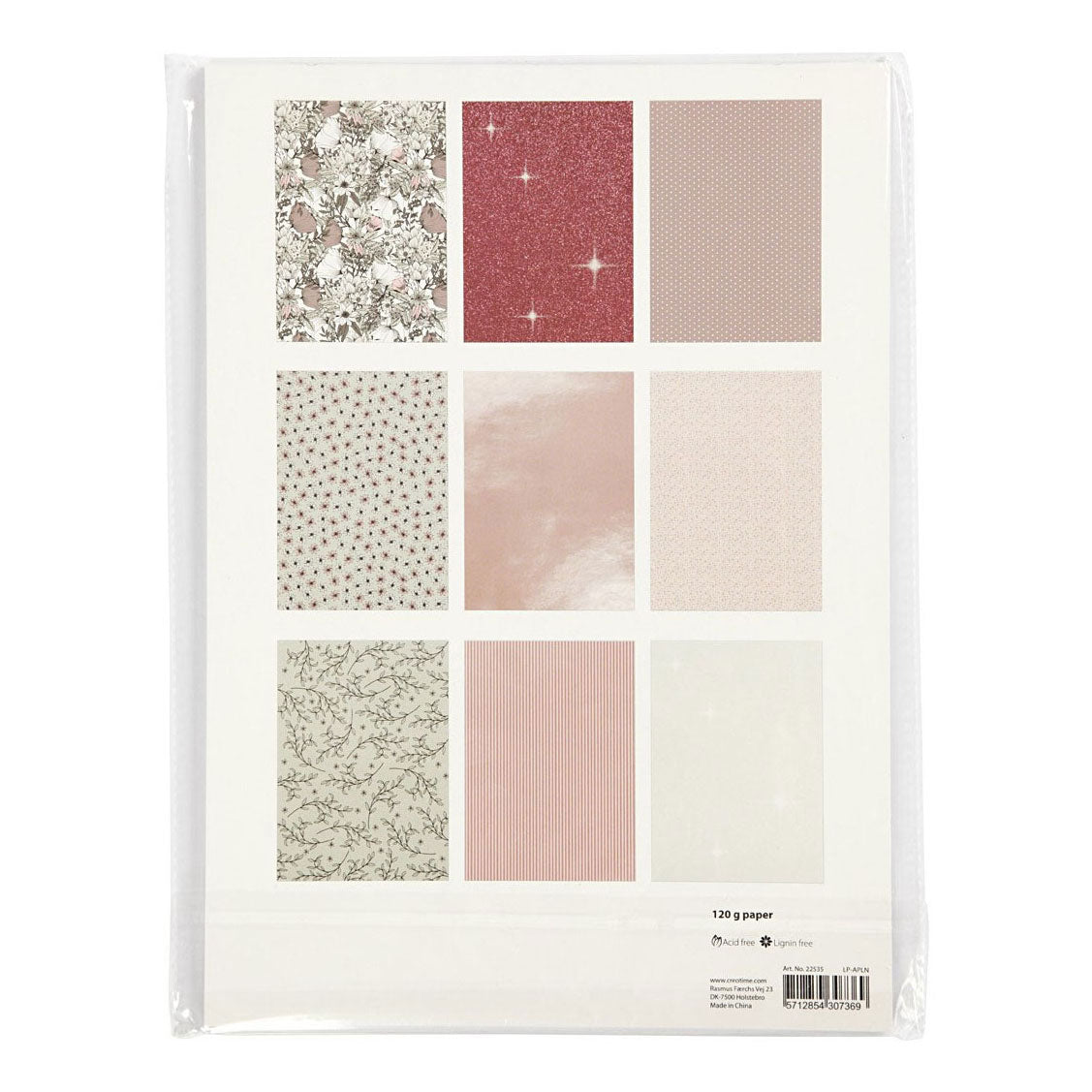 Creativ podjetja Design Paper Block 6 modelov, 24 listov