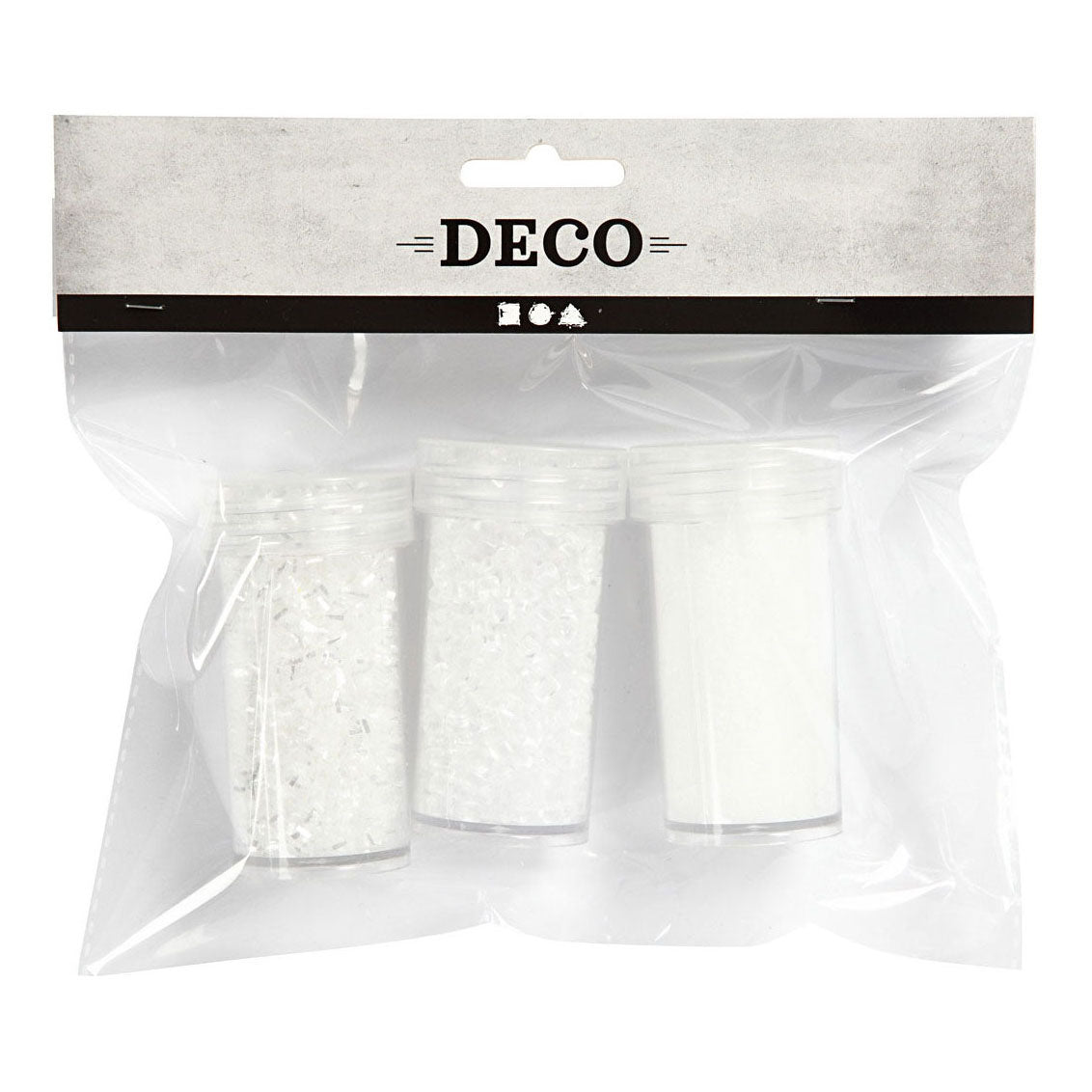 Ustvarjalno podjetje Art Sneage White Glitter, 3st.