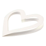 Creativ company heart frames, size 18x18 cm, 230 gr, white, 16 pieces in a box