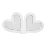 Creativ company heart frames, size 18x18 cm, 230 gr, white, 16 pieces in a box