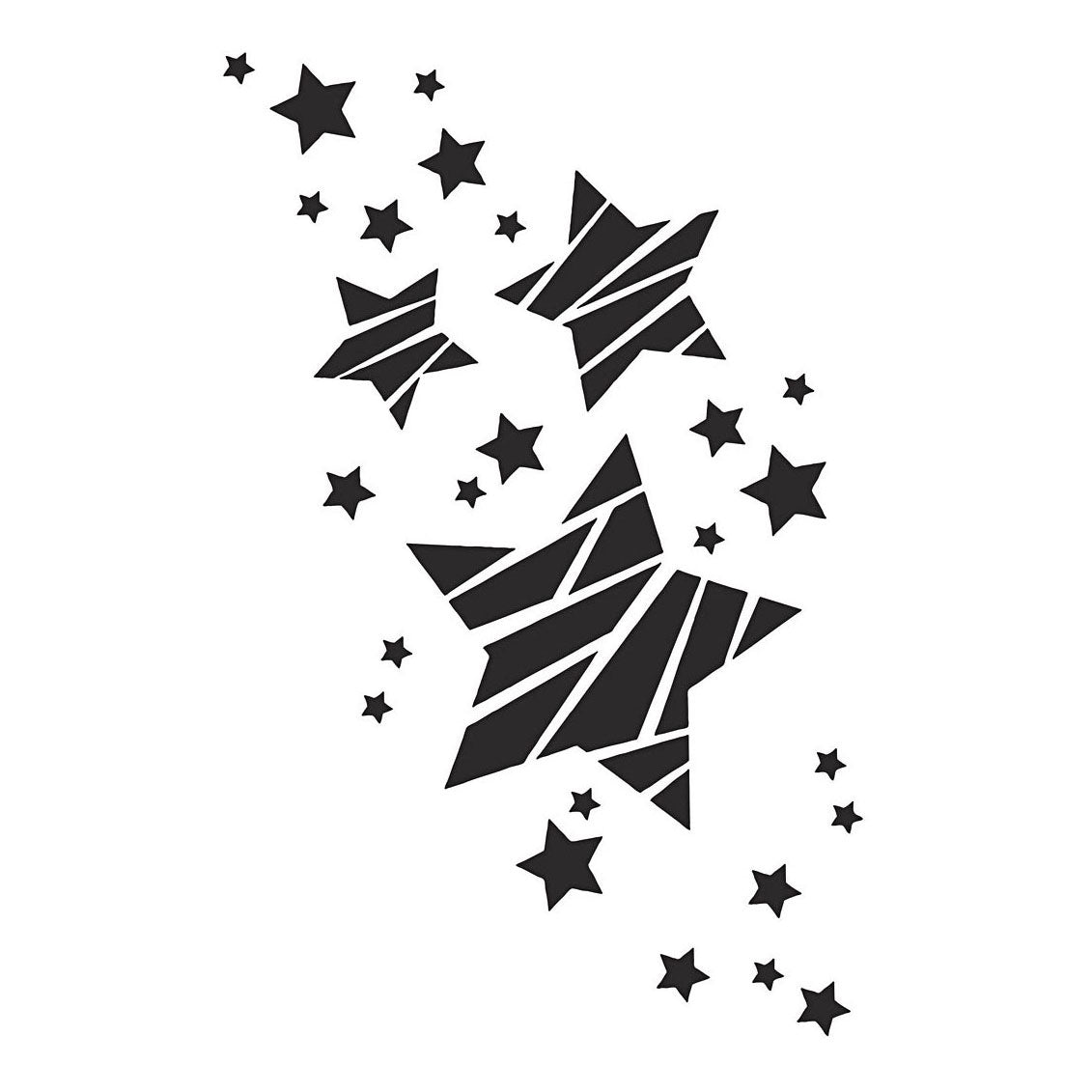 Creativ company flexible template, stars, A4, sheet 210x297 mm, 1 piece