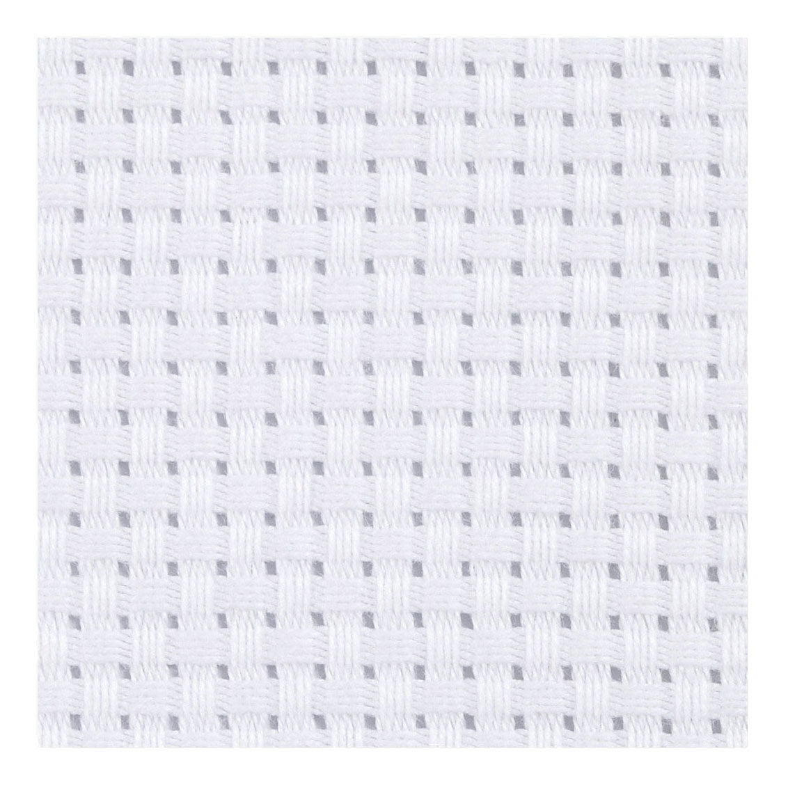 Creativ Company Aida White 35 Squares na 10 cm, 50x50cm
