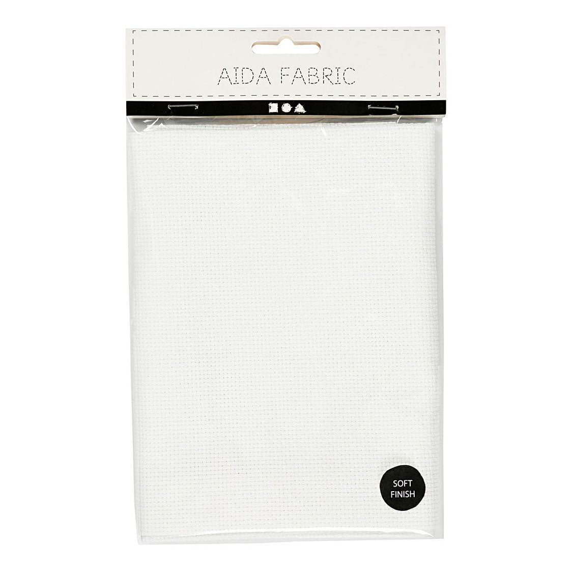 Creativ Company Aida white 70 squares per 10 cm, 50x50cm