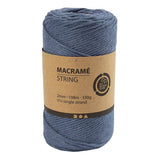 Creativ Company macramé cord - blue, 198m