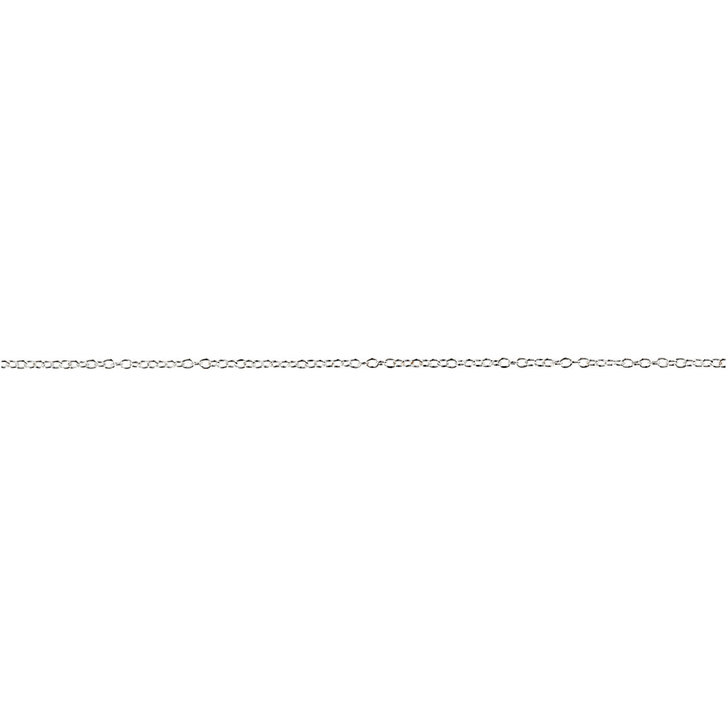 Creativ company jasseron, b: 2 mm, silver-plated, 20 m 1 piece