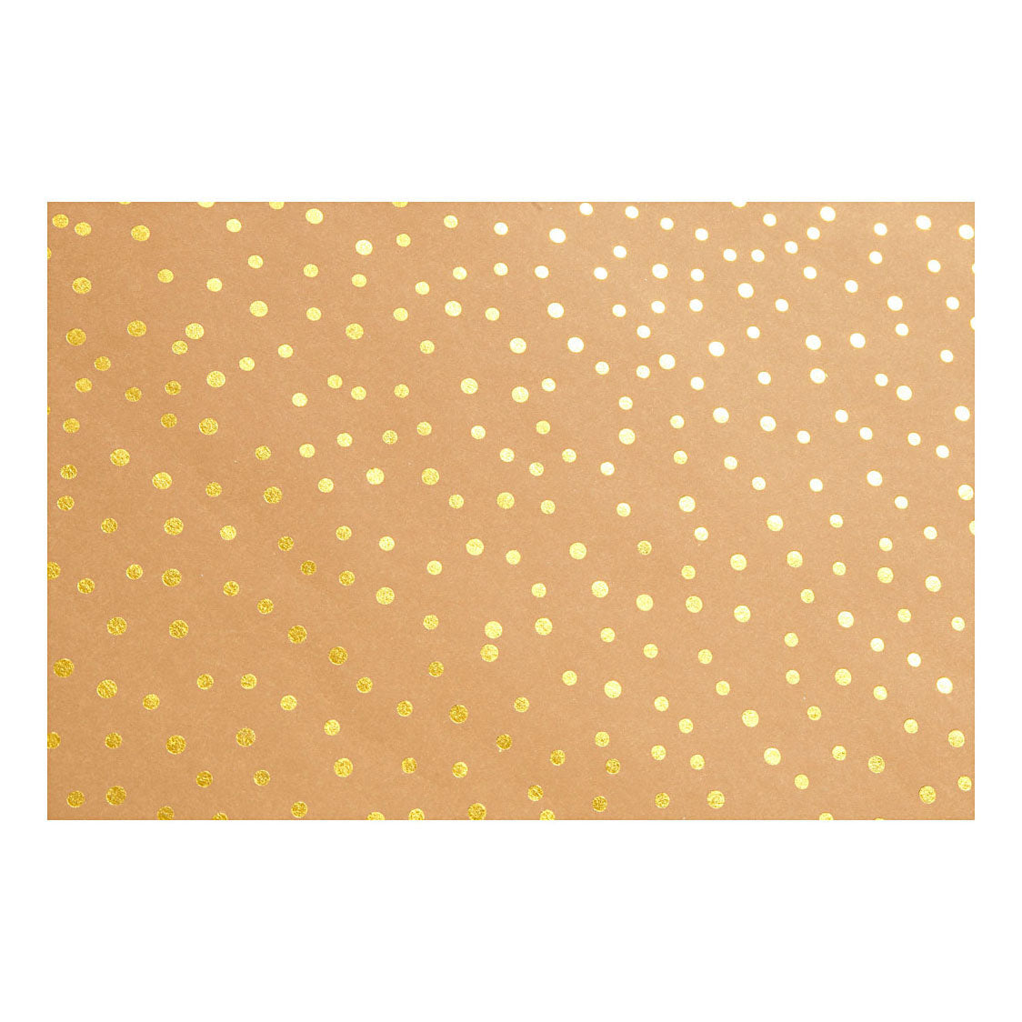 Creativ Company faux leather paper brown with dots, 1m