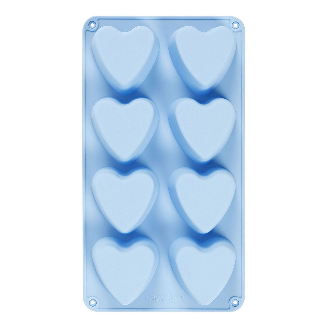 Creativ company silicone molds, hearts, h: 3.5 cm, l: 7 cm, w: 6 cm, 100 ml, 1 piece