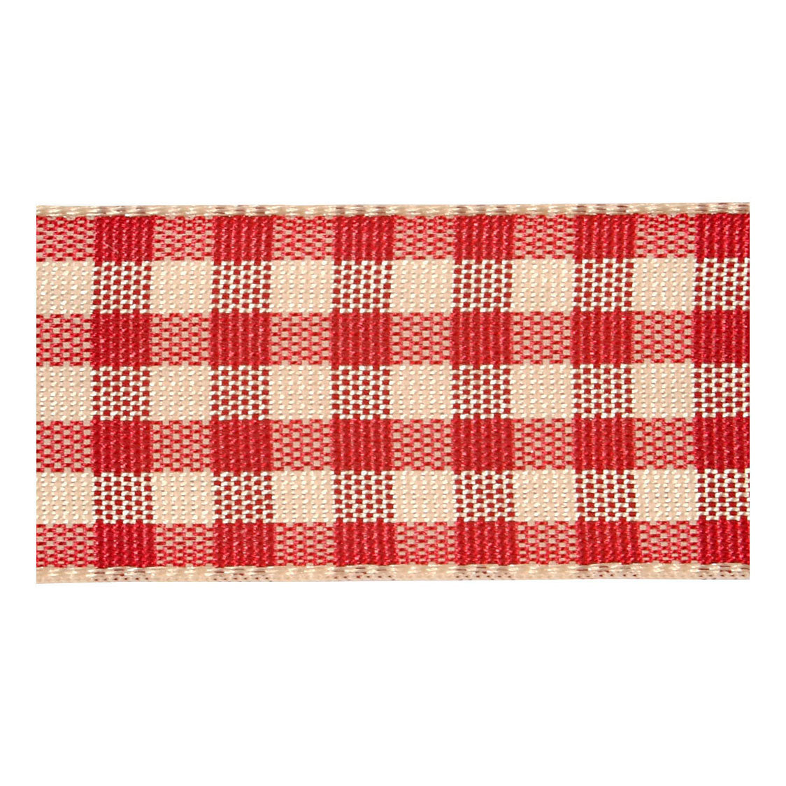 Creativ Company Condotered Ribbon Antique Red White, 25m
