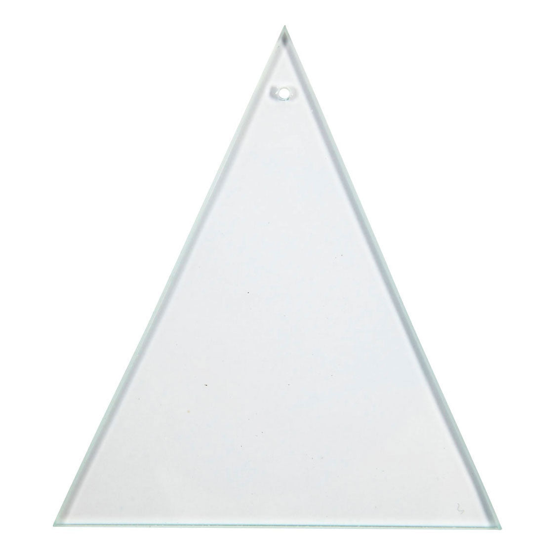Creativ Company Glass Plate Triangle s otvorem 8x9cm, 10st.