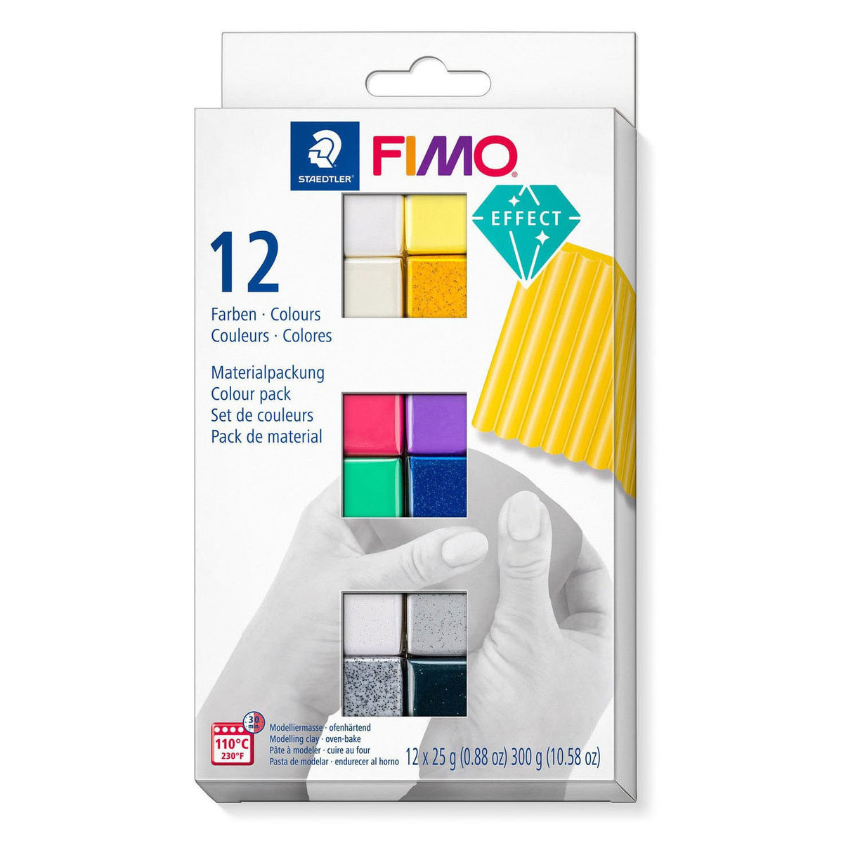 Creativ Company Fimo Effect Montting Clay Různé barvy, 12x25gram