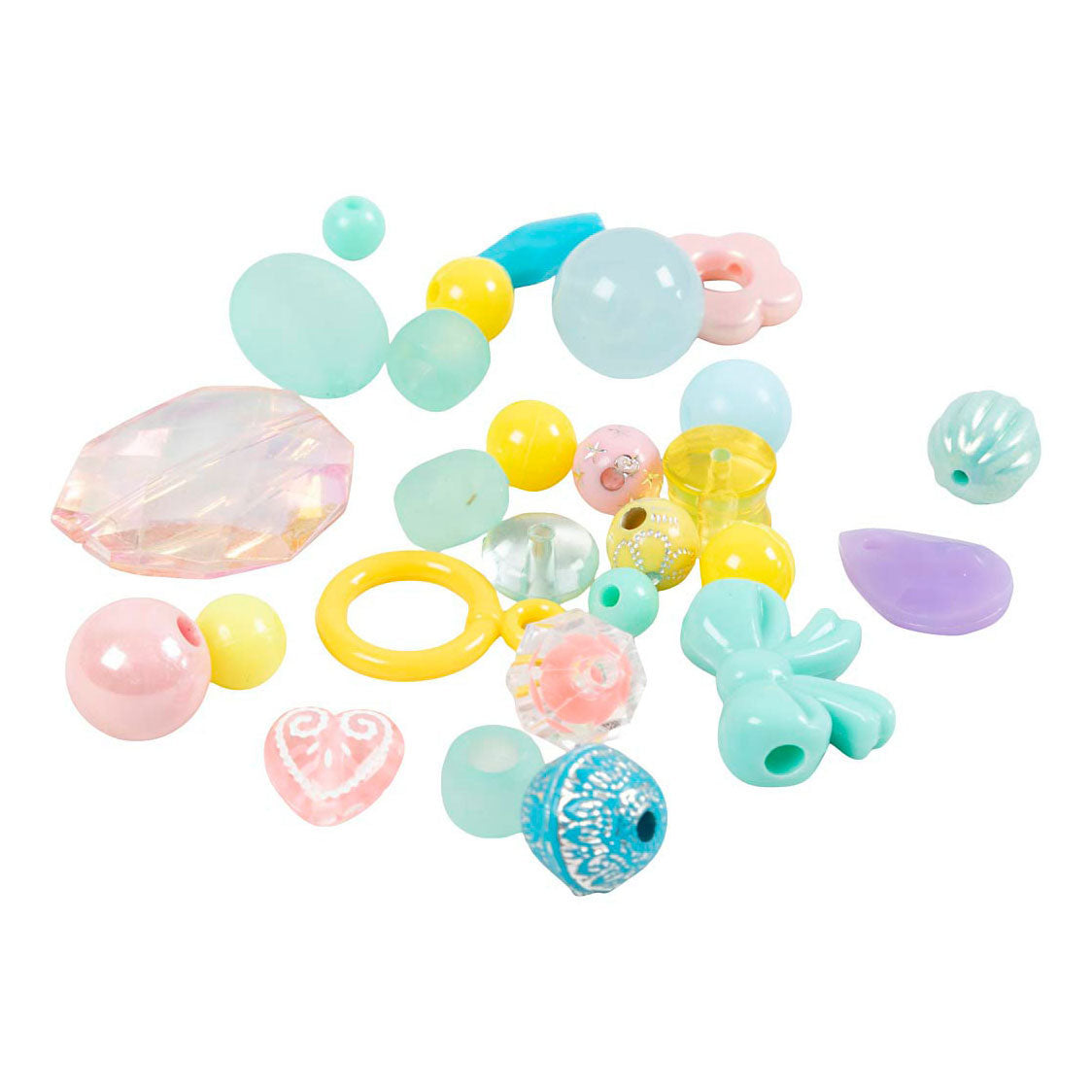 Creativ Company Plastic perles forskellige farver, 700 ml