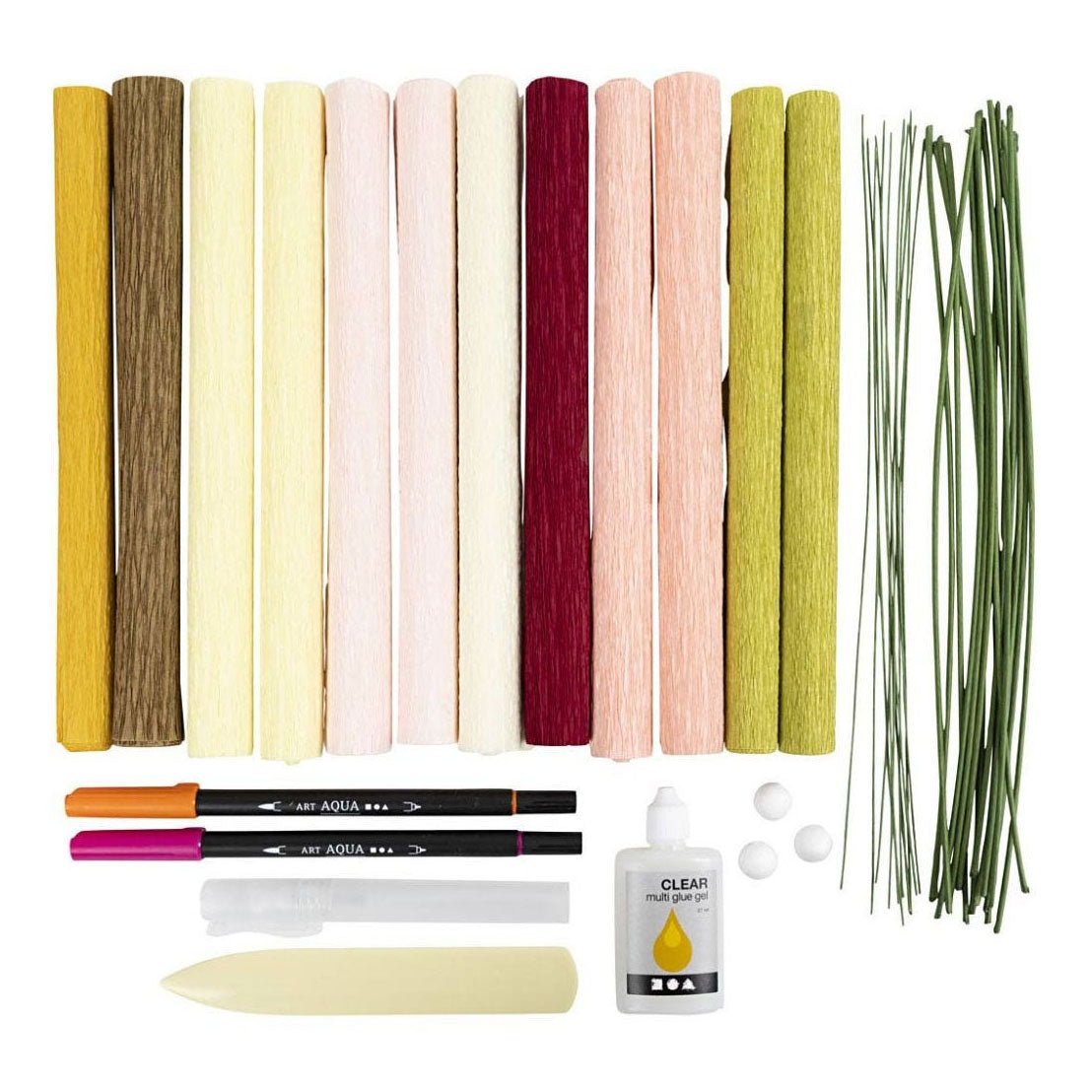 Creativ Company Hobbyset crepe papirnati cvetovi šopek