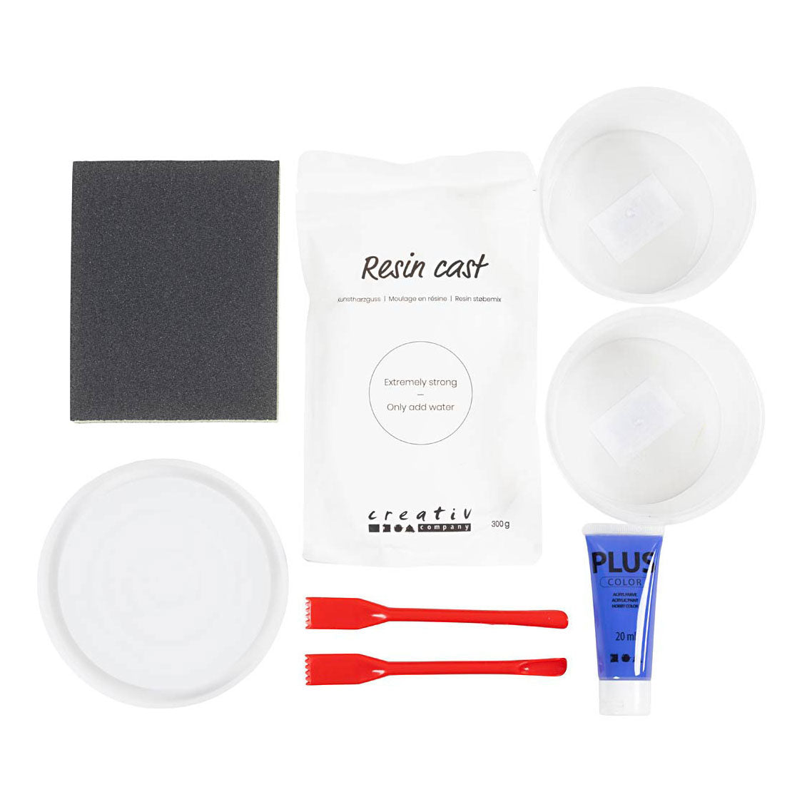 Creativ Company Hobbyset Resin Casting omkring marmoreffektbakken