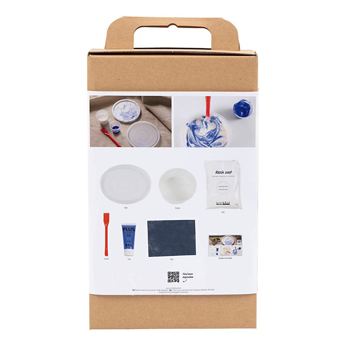 Creativ Company Hobbyset Resin Casting omkring marmoreffektbakken