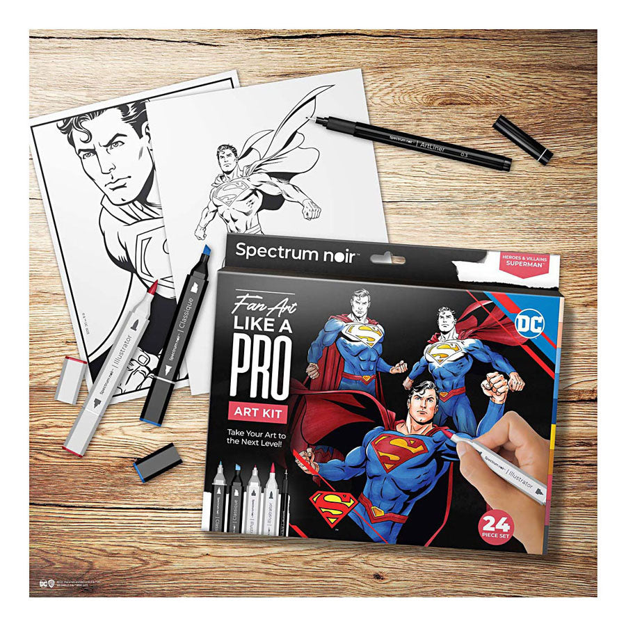 Creativ company hobby set illustration, superman, various colors, 1 box
