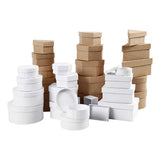 Creativ Company Boxes Brown and White 6,5-18cm, 30 ..