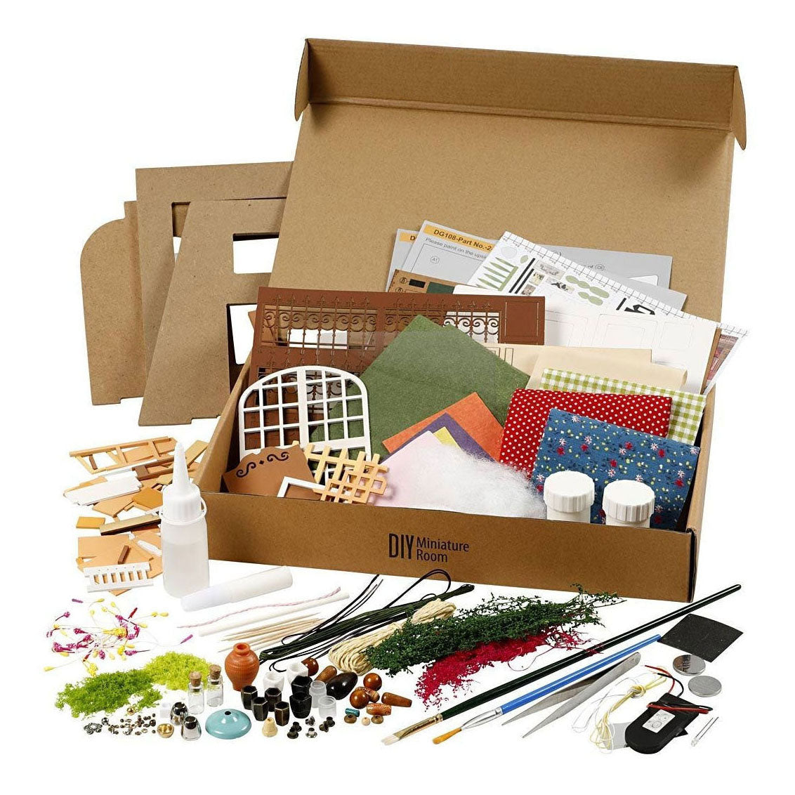 Creativ company diy miniature room garden craft set