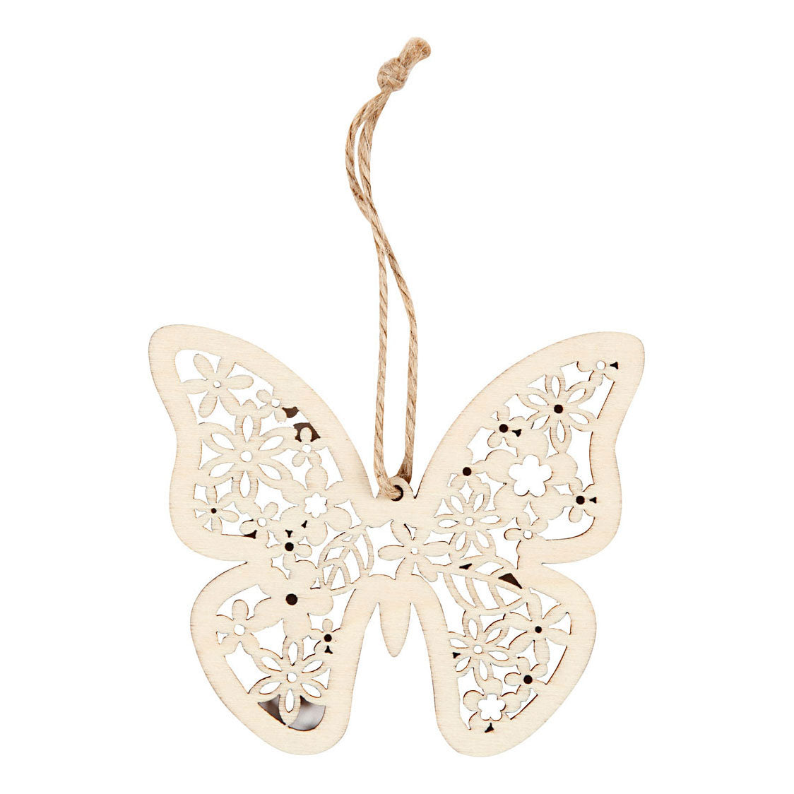 Ustvarjalno podjetje Lesene figure Butterfly Flower and Bird, 90st.