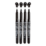 Calligraphy markers, line width 1.4 + 2.5 + 3.6 + 4.8 mm, black, 4 pieces 1 box