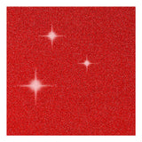 Creativ company cards and envelopes, card size 10.5x15 cm, envelope size 11.5x16.5 cm, glitter, 110+250 gr, red, 4 sets 1 box