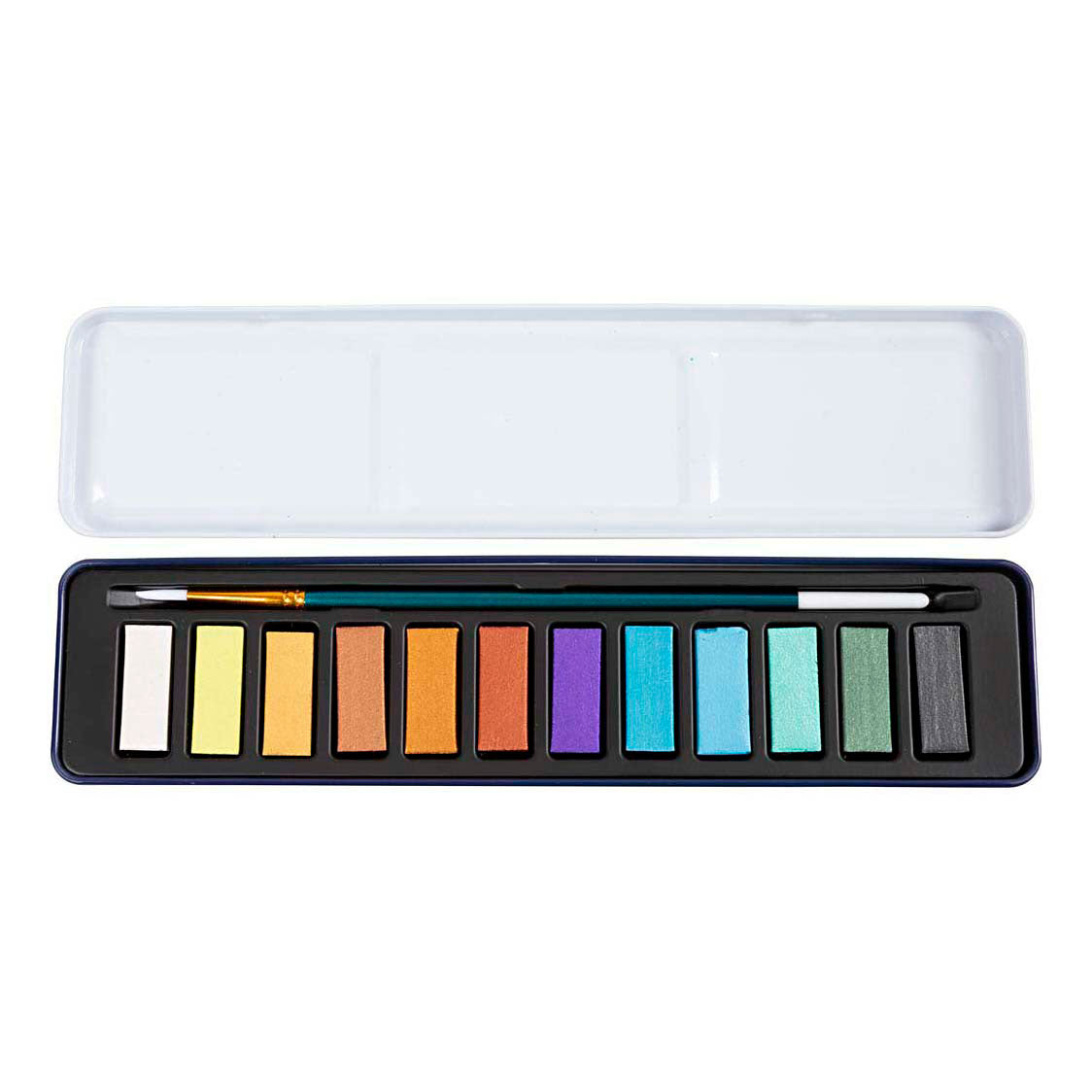 Aquarelset, metallic kleuren, 12 kleur 1 doos