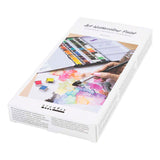 Creativ company art watercolor paint, ½-pan, dimensions 10x15x20 mm, standard colors, 48 ​​colors 1 box