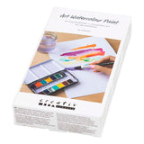 Creativ company art watercolor paint, ½-pan, flowers and landscapes, size 10x15x20 mm, various colors, 12 colors 1 piece