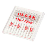 Creativ company sewing machine needles, size 70+80+90+100, 10 pieces in a box