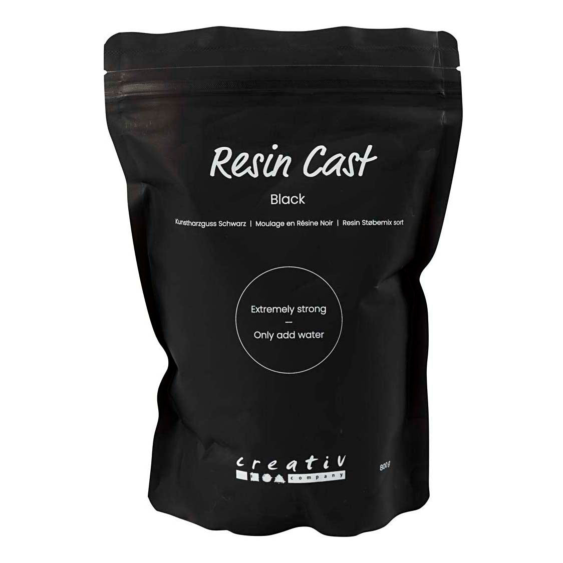 Creativ company smolni odlitek črn, črn, 800 gr 1 škatla