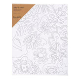 Quadro su tela Creativ Company con stampa, fiori, d: 1,6 cm, misura 24x30 cm, 360 g, 1 pezzo