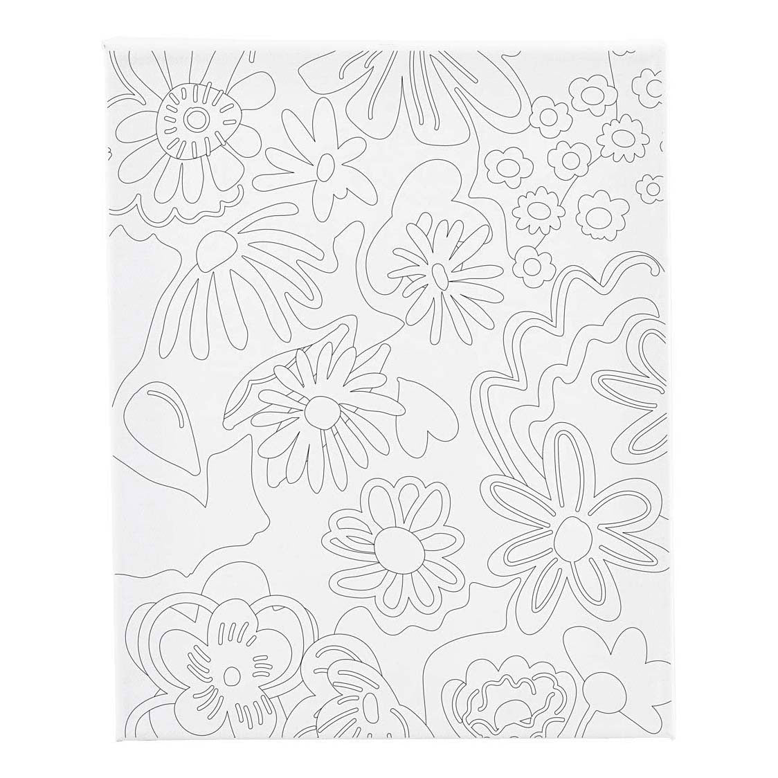 Quadro su tela Creativ Company con stampa, fiori, d: 1,6 cm, misura 24x30 cm, 360 g, 1 pezzo