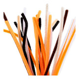 Creativ company chenille 6mm x 30cm halloween kleuren - 25st.