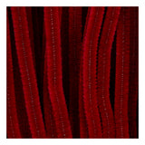 Creativ company chenille, l: 30 cm, thickness 6 mm, dark red, 50 pieces 1 box