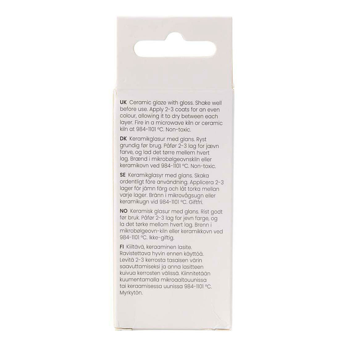 Creativ company keramiek glazuur 984-1101 c dekkend apricot - 60ml