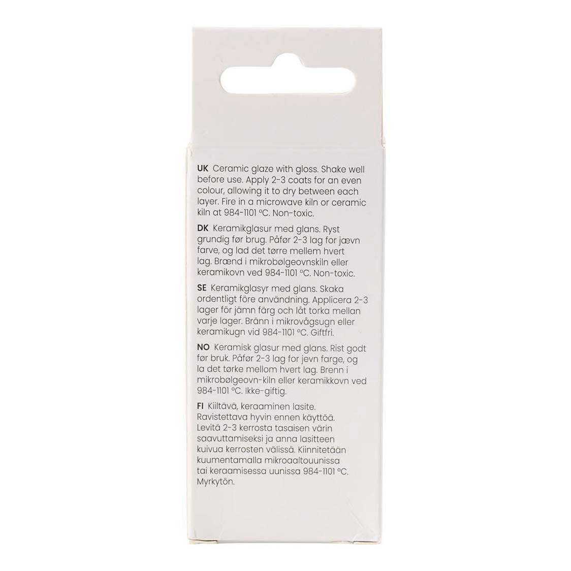 Creativ company keramiek glazuur, 984-1101 °c, dekkend, art grey, 60 ml 1 fles