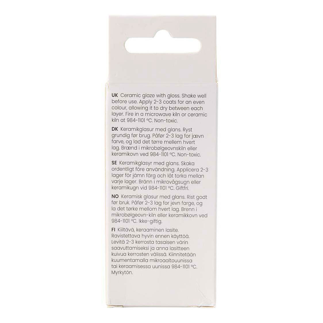 Creativ company keramiek glazuur 984-1101 c dekkend ebony - 60ml